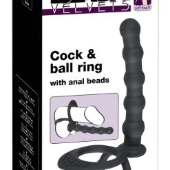 Black Velvets Cock & Ball Ring
