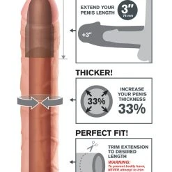 Fantasy X-tensions Perfect 3" Extension 9 Fantasy X-tensions Perfect 3" Extension -sex toys shop 05441320000 nor c