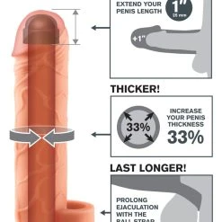 Fantasy X-tensions Perfect 1" Extension With Ball Strap -sex toys shop 05441910000 nor c