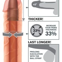 Fantasy X-tensions Perfect 2" Extension With Ball Strap -sex toys shop 05442050000 nor c