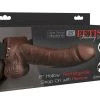 Fetish Fantasy Series 8“ Hollow Rechargeable Strap-on With Remote