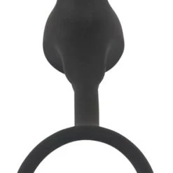 Black Velvets Double Ring & Plug With Vibration -sex toys shop 05501160000 nor c