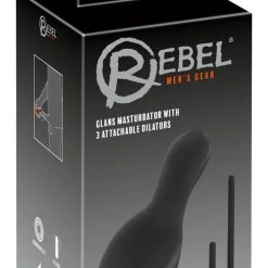 Rebel Glans Masturbator With 3 Attachable Dilators