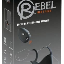 Rebel Cock Ring With RC Ball Massager