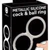 You2Toys Metallic Silicone Cock And Ball Ring -sex toys shop 05562460000 verp