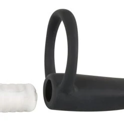 Black Velvets Cock Ring With Vibration -sex toys shop 05838120000 nor c
