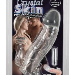 CRYSTAL Penis Sleeve With Extension And Vibration
