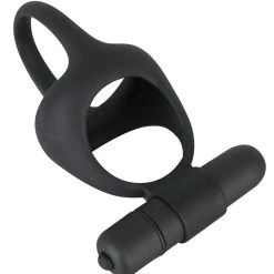 Black Velvets Vibrating Cock & Ball Ring -sex toys shop 05859550000 nor a