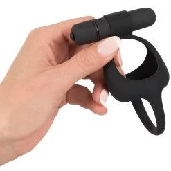 Black Velvets Vibrating Cock & Ball Ring -sex toys shop 05859550000 nor c