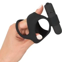 Black Velvets Vibrating Cock & Ball Ring -sex toys shop 05859550000 nor d