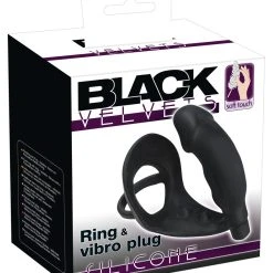 Black Velvets Ring & Vibro Plug