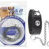 Blue Line C&B GEAR Snap Cock Ring With Leash -sex toys shop 700000256922